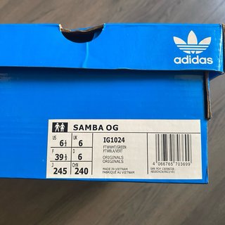 Adidas Samba OG Blancas Verdes Talla 39