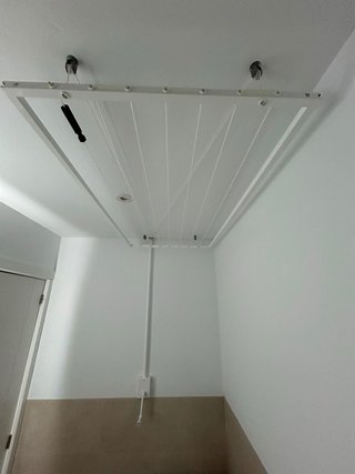 Tendal interior blanco y beige