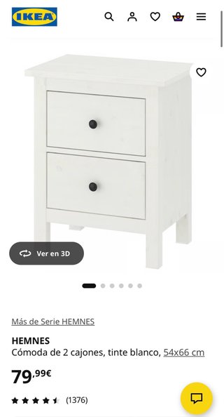 Mesitas de noche Hemnes Ikea