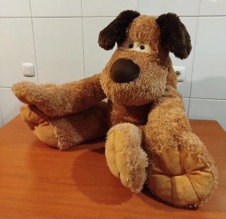 Peluche Perro Gigante Marrón