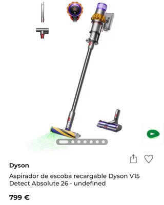 Aspirador Dyson V15 Detect Absolute precintada