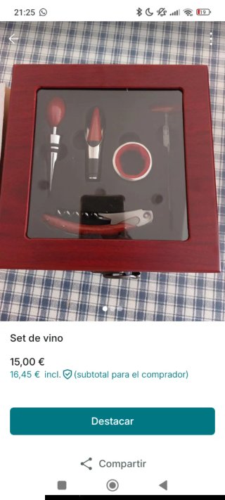 Set de vino