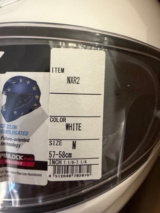 Casco Shoei NXR2 Blanco