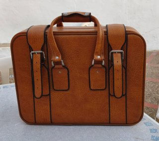 Maleta Retro Marrón Vintage