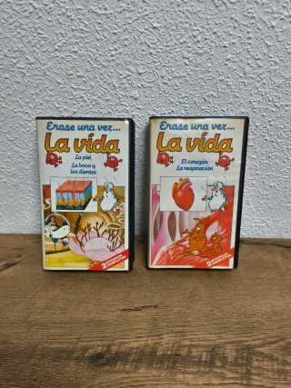 Lote VHS Erase una vez la vida (2 episodios)