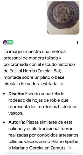 Escudo Euskal Herria Madera