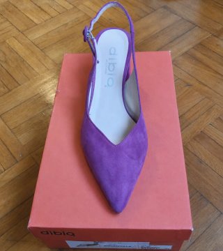 Zapatos de Tacón Morado Buganvilla NUEVOS