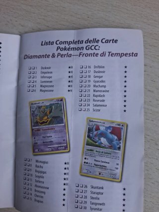 Libretto Regolamento / Lista Carte Pokémon GCC