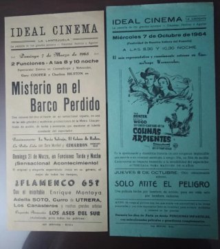 LOTE DE 18 CARTELES DE CINE ANTIGUOS Y ORIGINALES