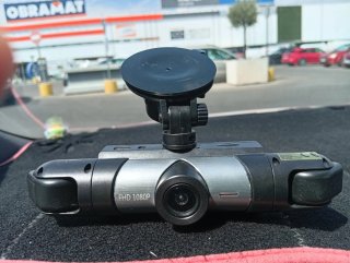 Dashcam 3 cámaras FHD 1080P