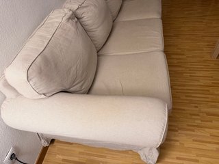 Sofá Ikea Beige Poco Uso de tres plazas