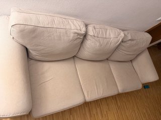 Sofá Ikea Beige Poco Uso de tres plazas