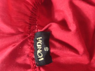 Vestido rojo con volantes