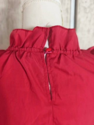 Vestido rojo con volantes