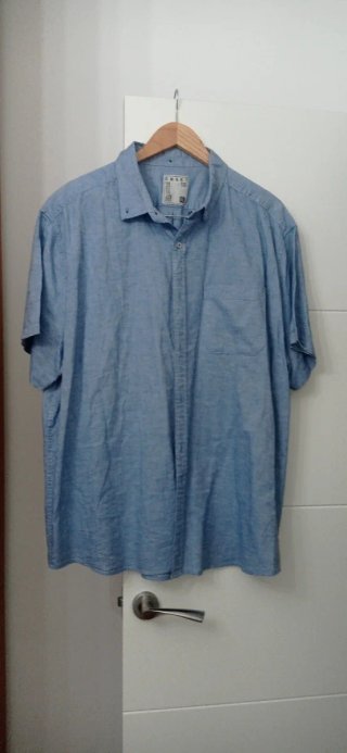 Lote 2 Camisas Talla XXXL azul marino y Azul