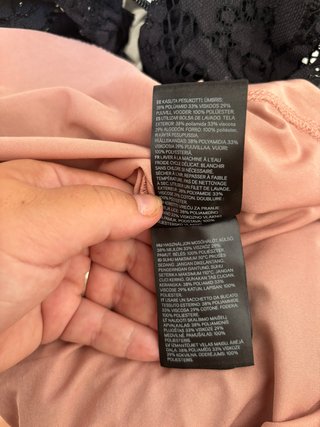 Vestido H&M negro de encaje talla L – elegante