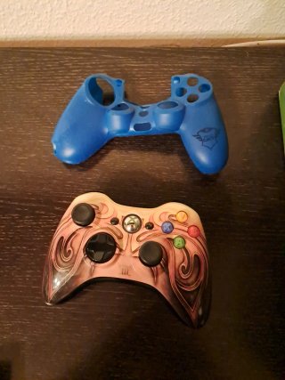 Mando PS4 regalo funda azul