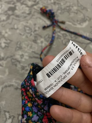 Top bikini floral talla única