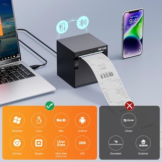 Impresora Tickets NETUM 80mm Bluetooth USB Eth