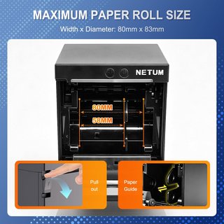 Impresora Tickets NETUM 80mm Bluetooth USB Eth