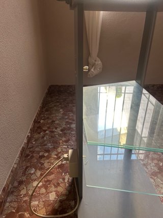 Mesa TV cristal y metal