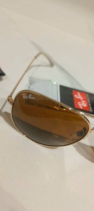 Gafas de sol Ray-Bán Aviator Marrón Dorado