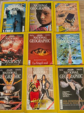 Lote 28 revistas National Geographic + Mapas