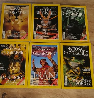 Lote 28 revistas National Geographic + Mapas