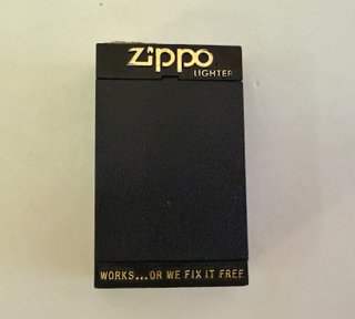 Mechero Zippo Negro Mate 1995 Original