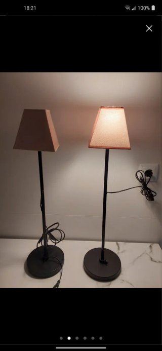 Pareja de lámparas altas de mesa