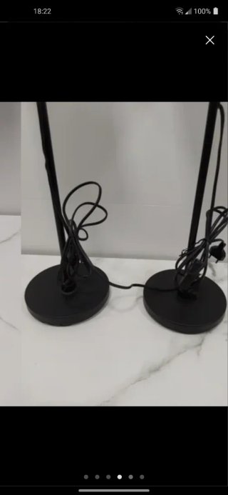 Pareja de lámparas altas de mesa