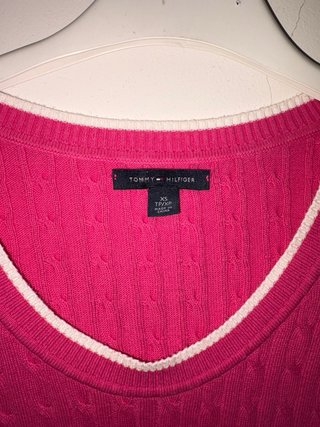 Maglione Tommy Hilfiger Rosa Intrecciato