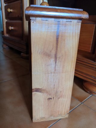 Mesitas de noche pino macizo (2 unidades)