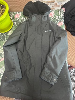 Chaqueta Columbia Gris Mujer