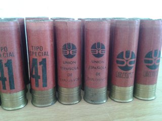 40 CARTUCHOS ANTIGUOS DE CARTON VACIOS