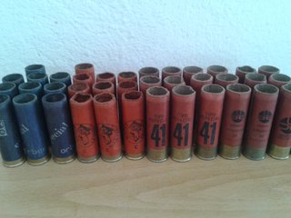 40 CARTUCHOS ANTIGUOS DE CARTON VACIOS