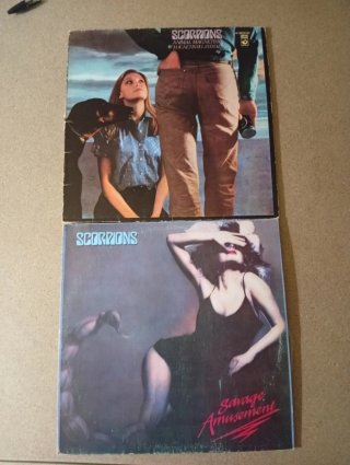Vinilos Scorpions: Animal Magnetism y Savage Amuse