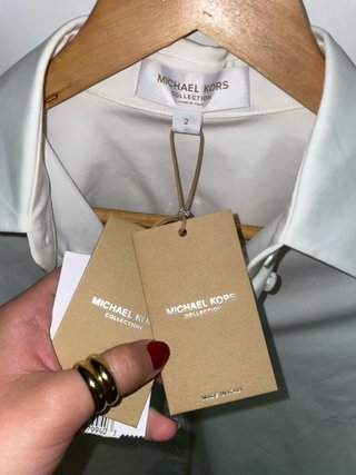 Camisa Michael Kors Blanca Talla M