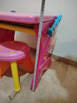 Pupitre pizarra infantil con banco