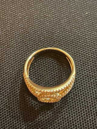 Anillo Oro Laminado 14k Circonitas