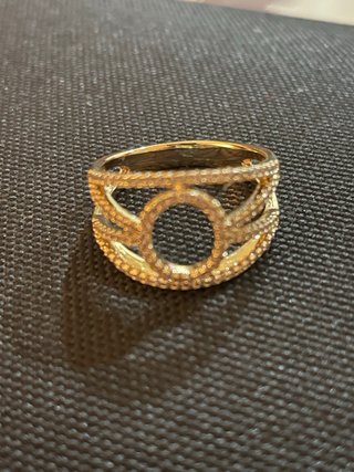 Anillo Oro Laminado 14k Circonitas