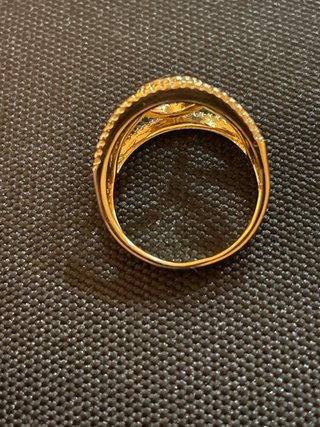 Anillo Oro Laminado 14k Circonitas