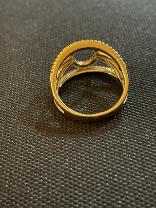 Anillo Oro Laminado 14k Circonitas