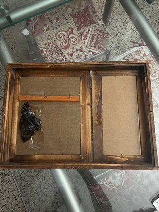 Porta llaves entrada madera bambú 45cm x 32cm