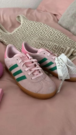 Zapatillas Adidas Gazelle Rosa y Verde