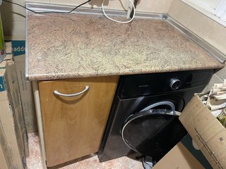 Mueble cocina con encimera de madera