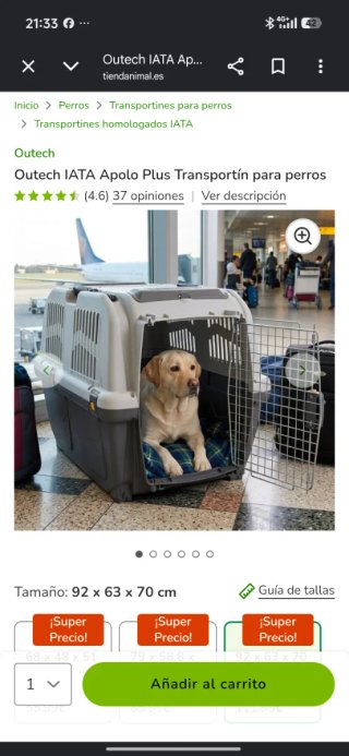 Transportín perro grande