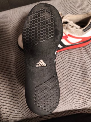 Botas Halterofilia Adidas Blancas y Rojas