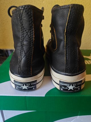 Converse Chuck Taylor Talla 39 Piel Negra