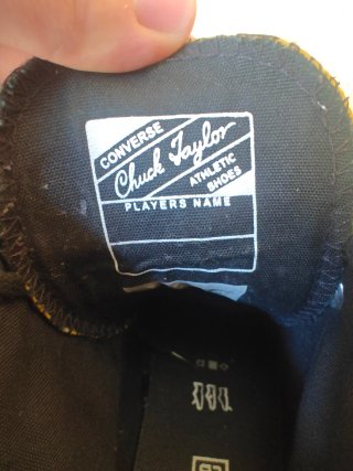 Converse Chuck Taylor Talla 39 Piel Negra